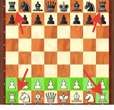 расположение ладьи в шахматах