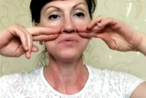массаж лица: от носа к виску