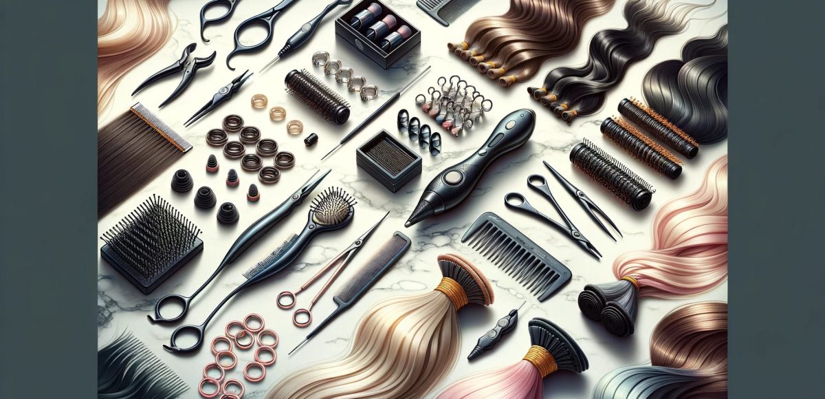 инструменты для наращивания волос