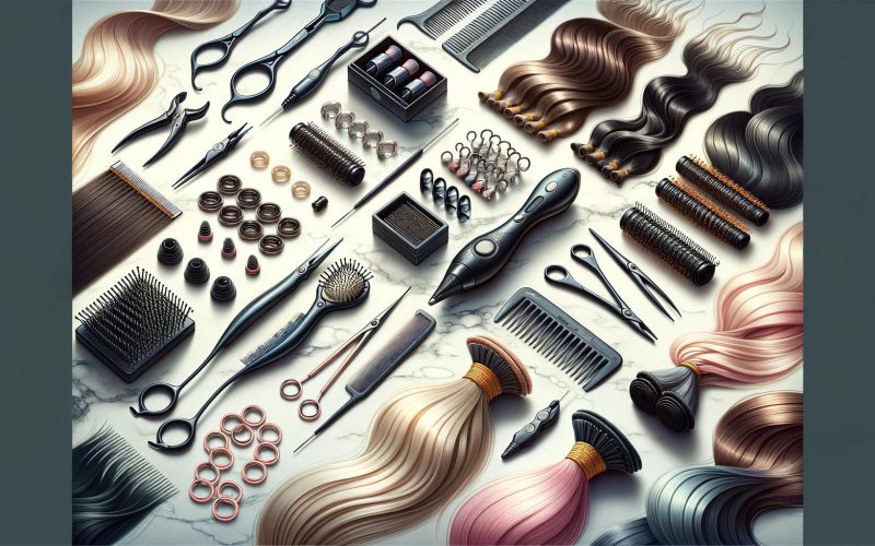 инструменты для наращивания волос