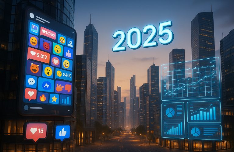 контент-план хаос 2025 город будущее экраны графики