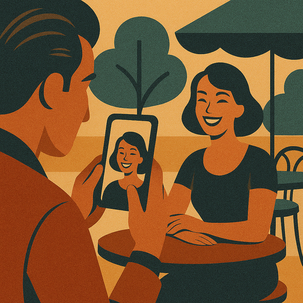 портрет с эффектом боке, снятый на смартфон