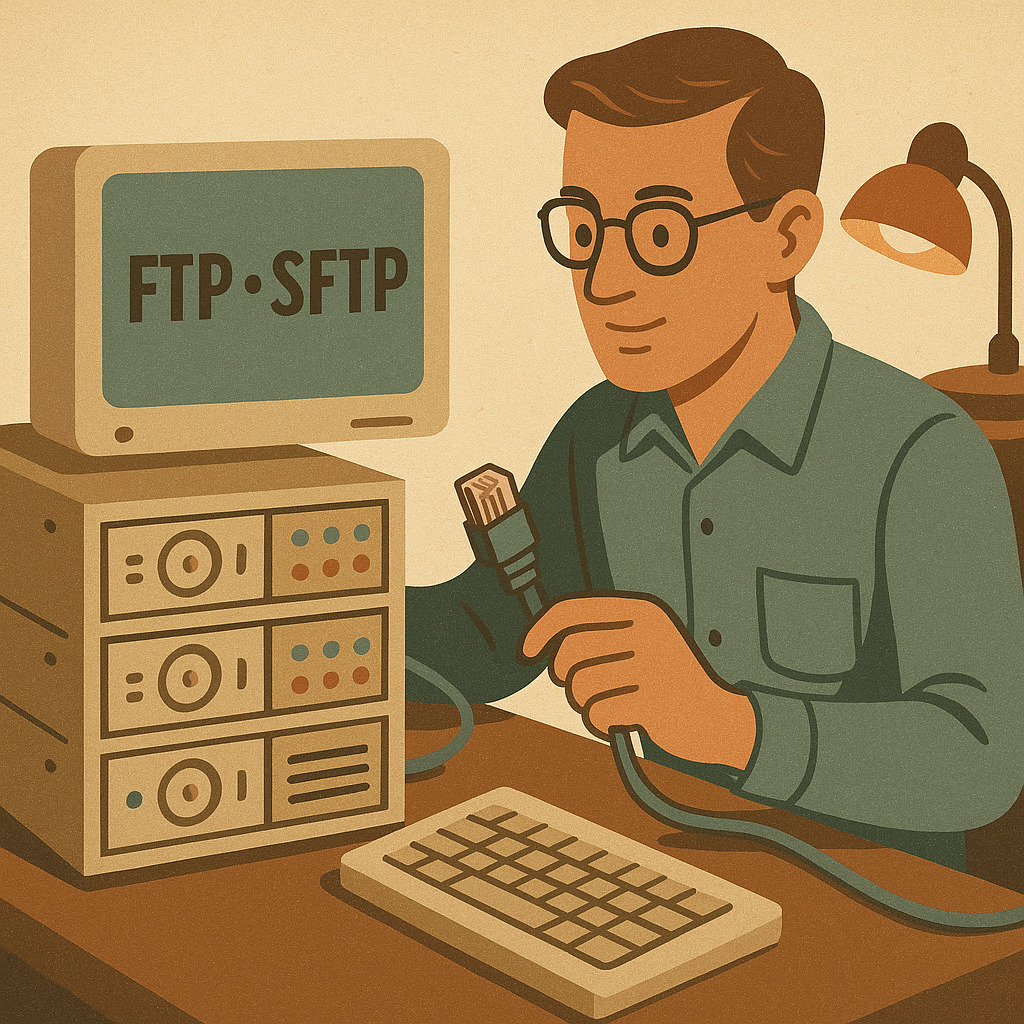 иллюстрация передачи файлов по протоколу SFTP