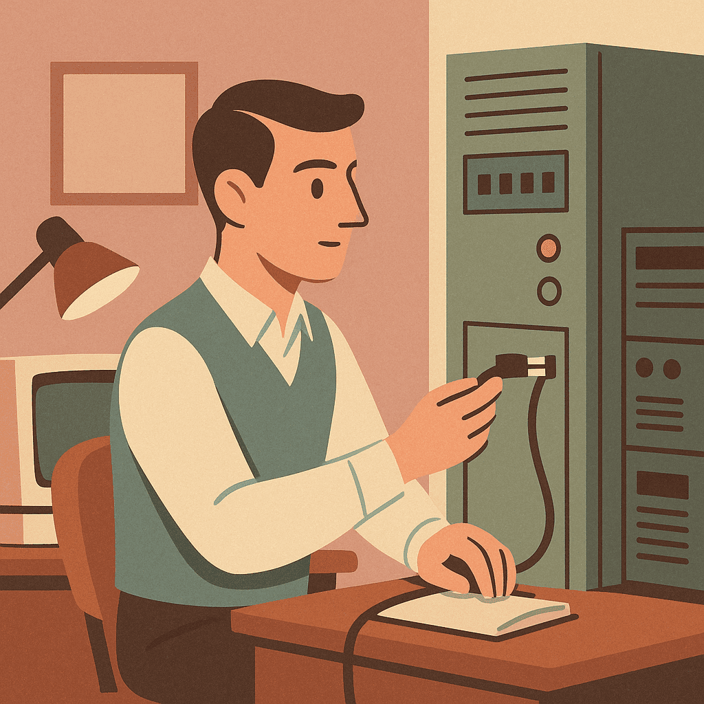 системный администратор работает с программами мониторинга