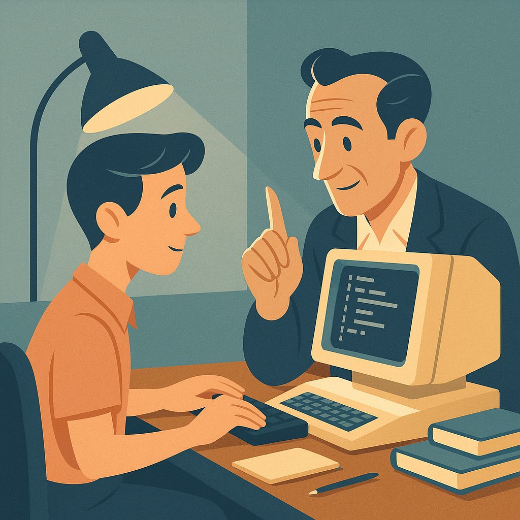 начинающий студент изучает Python