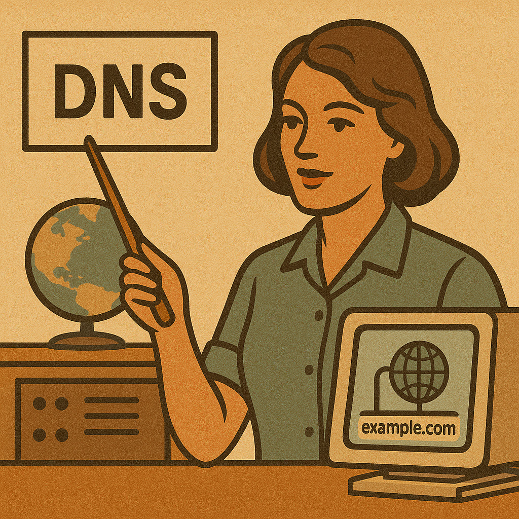 иллюстрация сбоя интернета из-за ошибки DNS