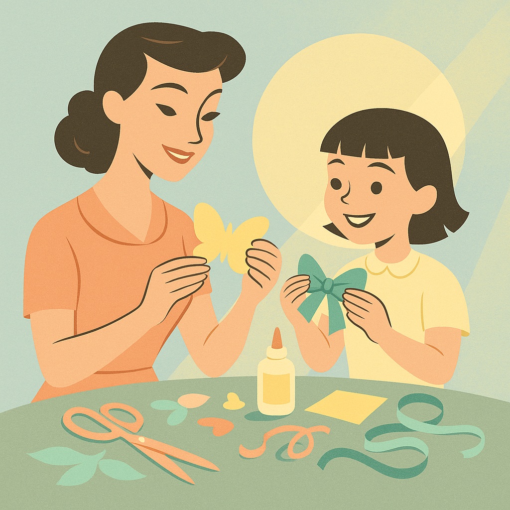 ребёнок учится аккуратности через творчество