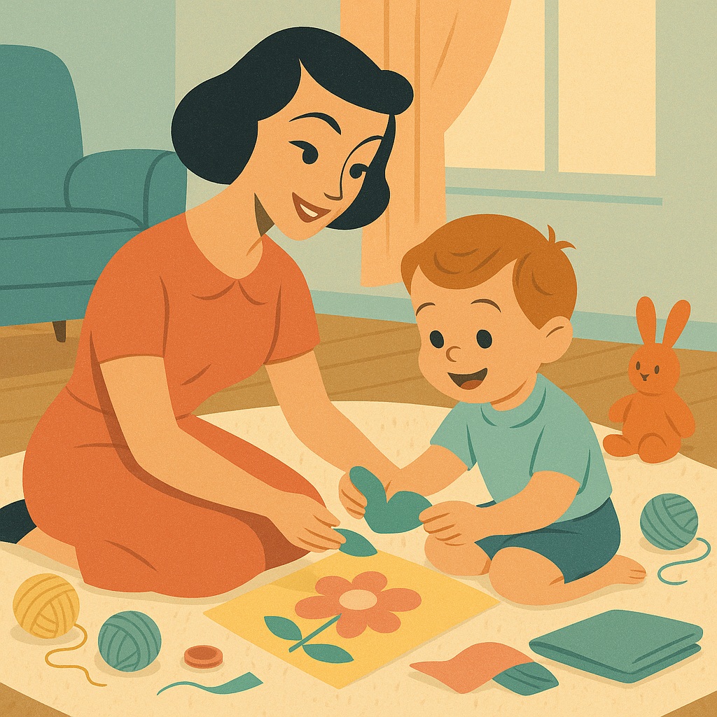 ребёнок проходит первый курс по рукоделию онлайн