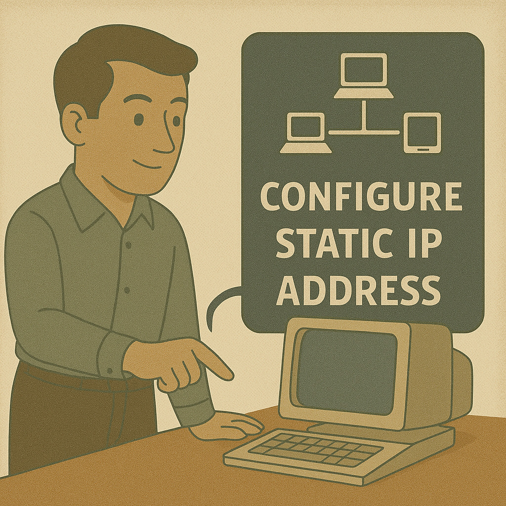 начинающий системный администратор настраивает сервер и изучает сеть