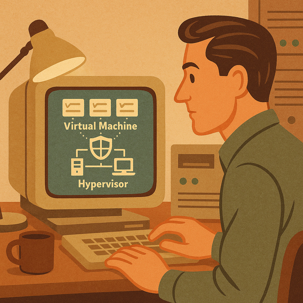 системный администратор следит за безопасностью и анализирует логи на мониторе