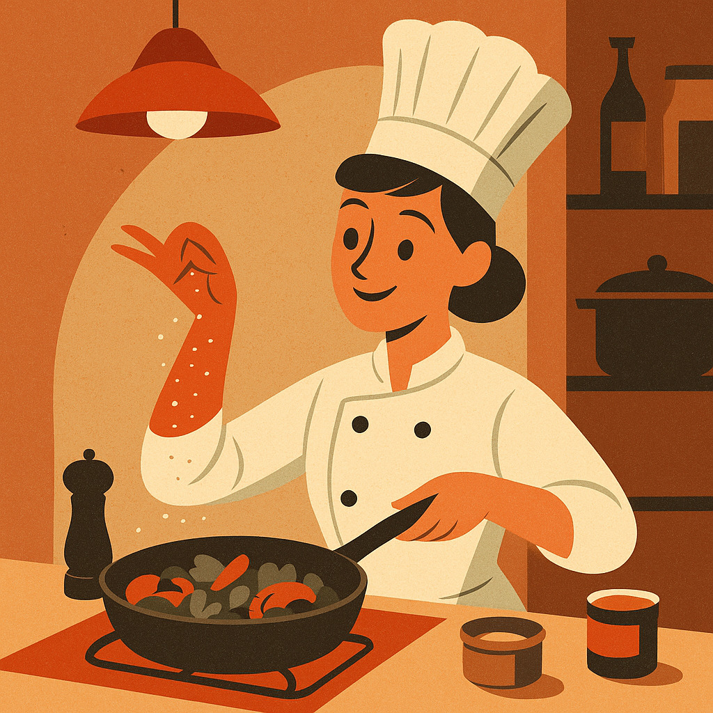 домашнее блюдо оформлено в стиле ресторана с красивой подачей