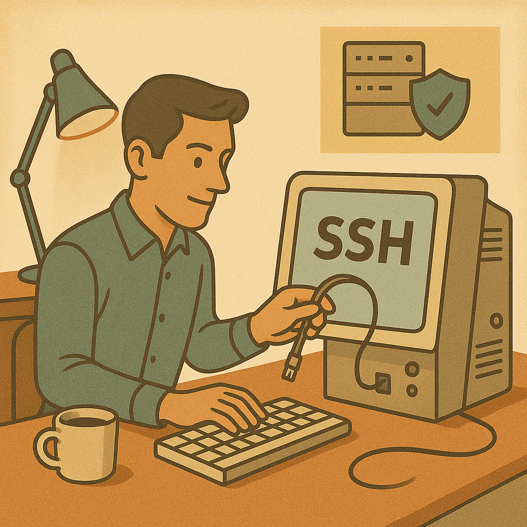 системный администратор устанавливает сервер и проверяет безопасность сети малого бизнеса