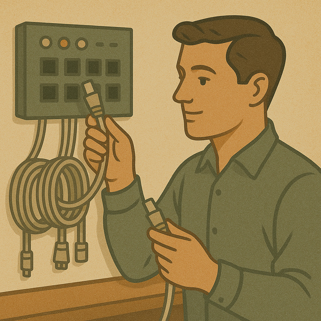 системный администратор анализирует маршрут traceroute на экране компьютера