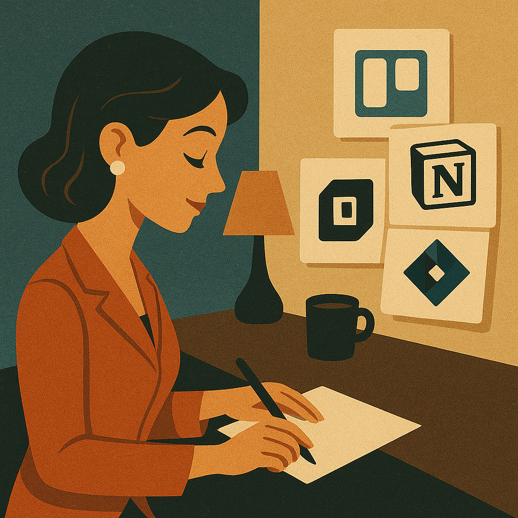 руководитель проекта планирует этапы работы команды