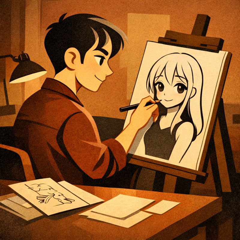 Как рисовать волосы в аниме-стиле с объёмом и динамикой