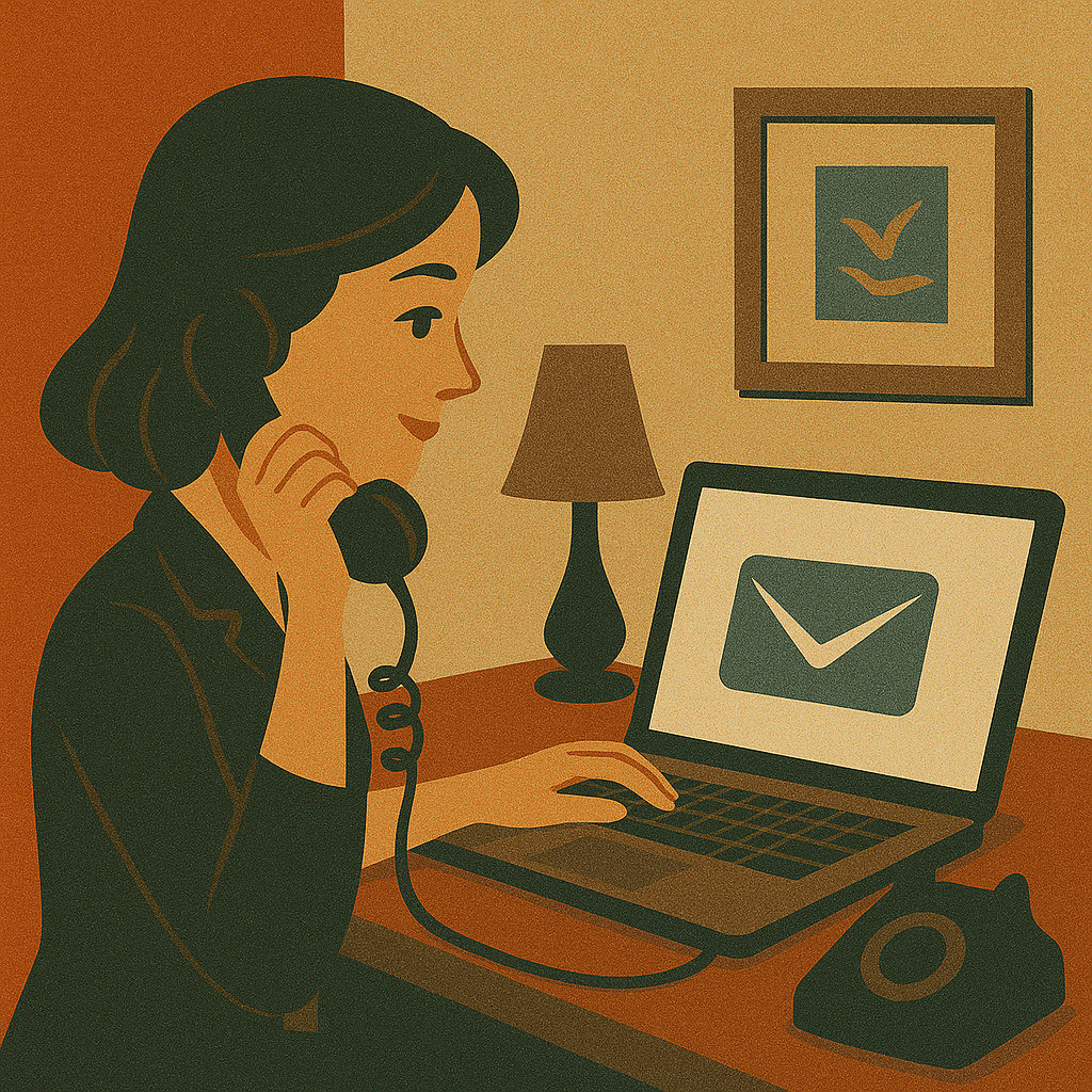 менеджер проекта управляет удалённой командой онлайн