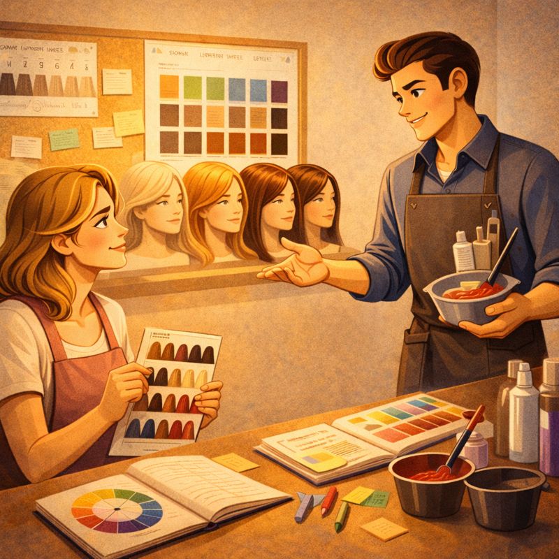 Ошибки при окрашивании волос: несоответствие оттенка палитре