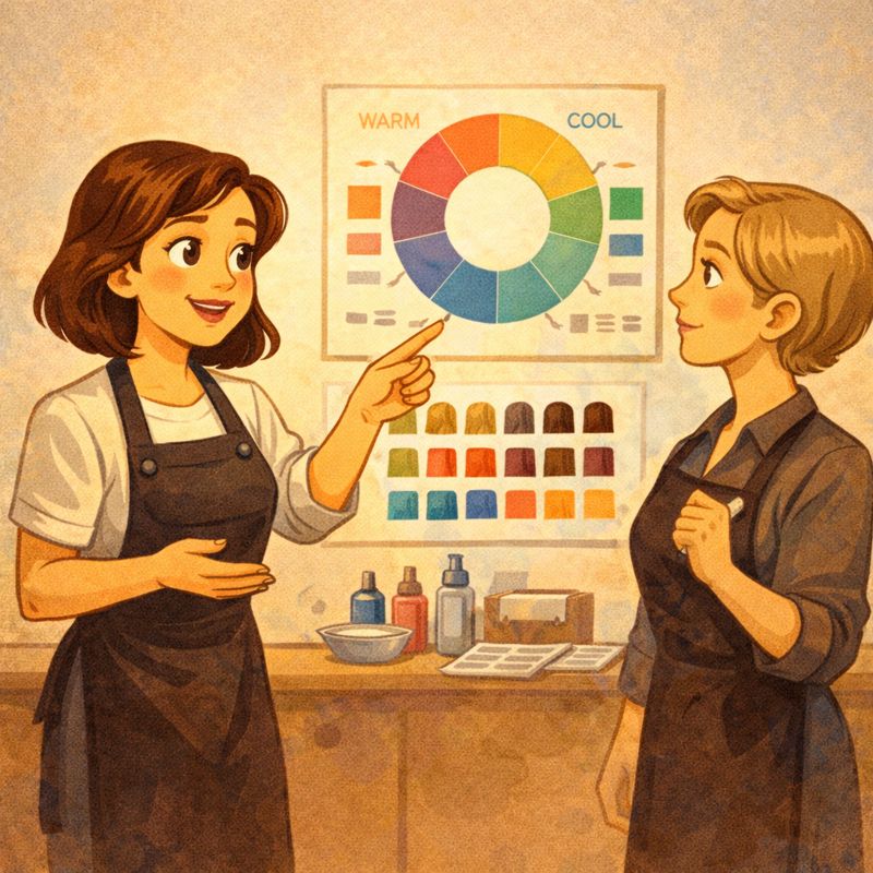 Как научиться окрашиванию волос с нуля: работа колориста с цветом волос