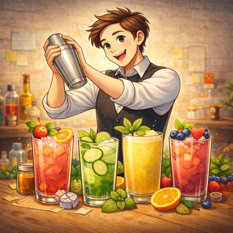 Правила смешивания напитков и баланс вкусов для барменов