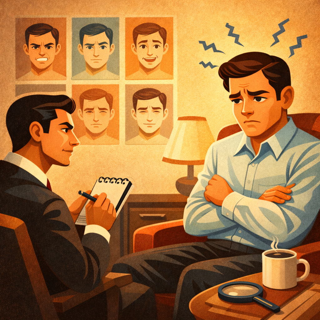 собеседник отвечает на вопрос, другой фиксирует детали и хронологию в блокноте