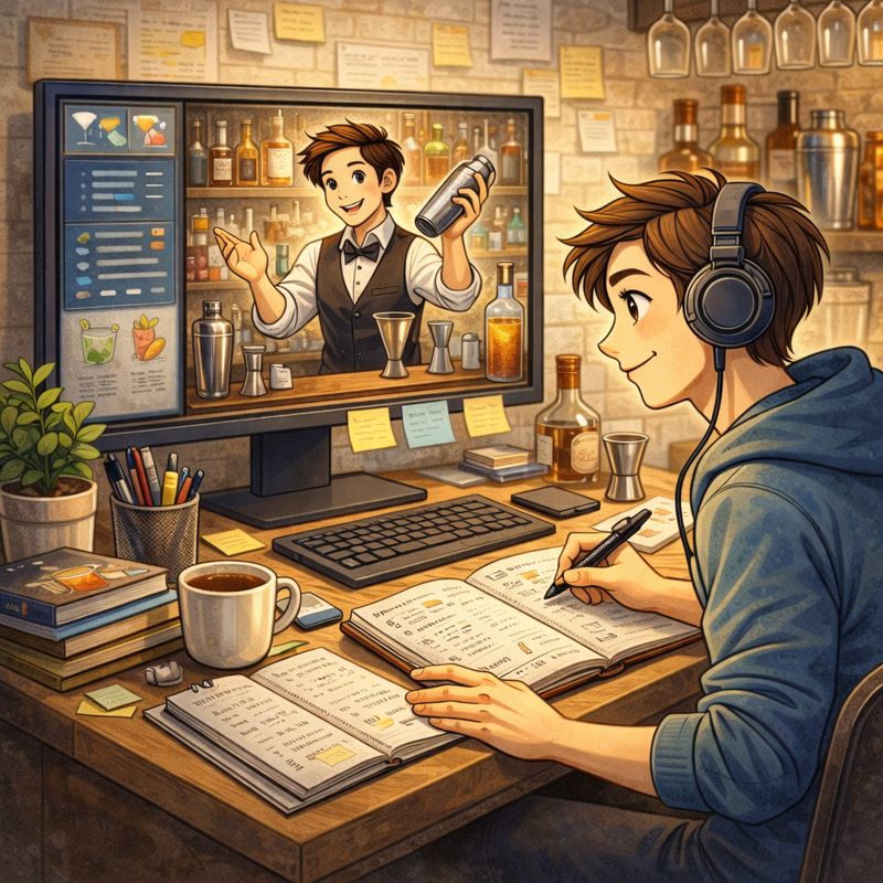 Портфолио бармена с примерами работ и выступлений