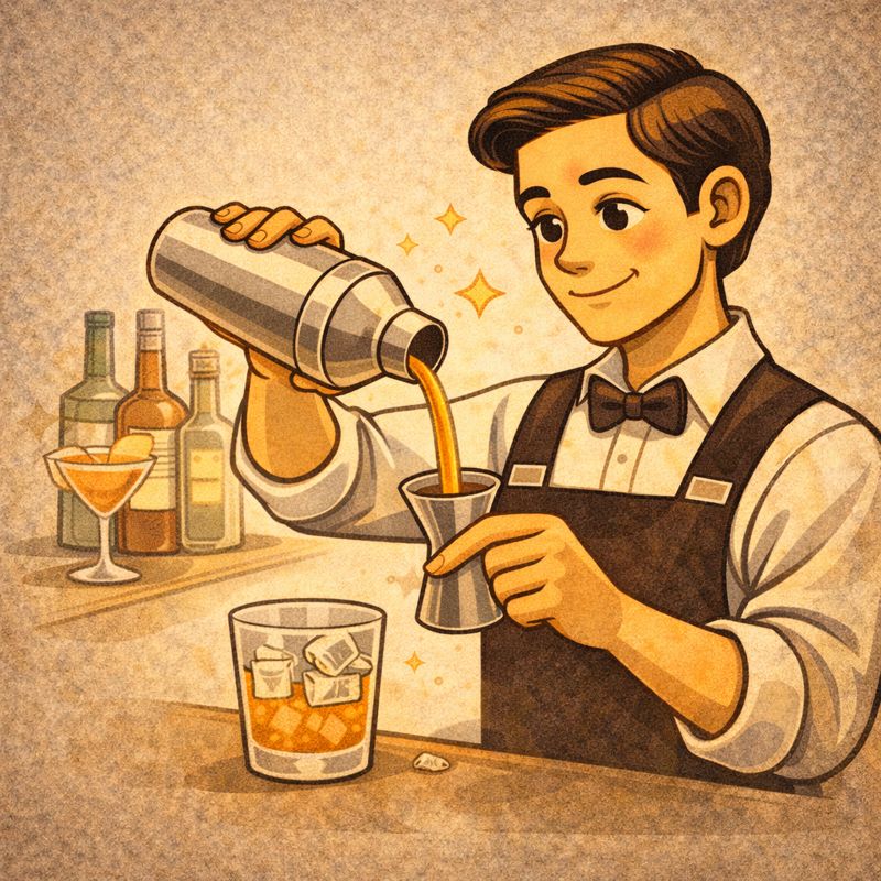 Бармен улучшает свои навыки ежедневно