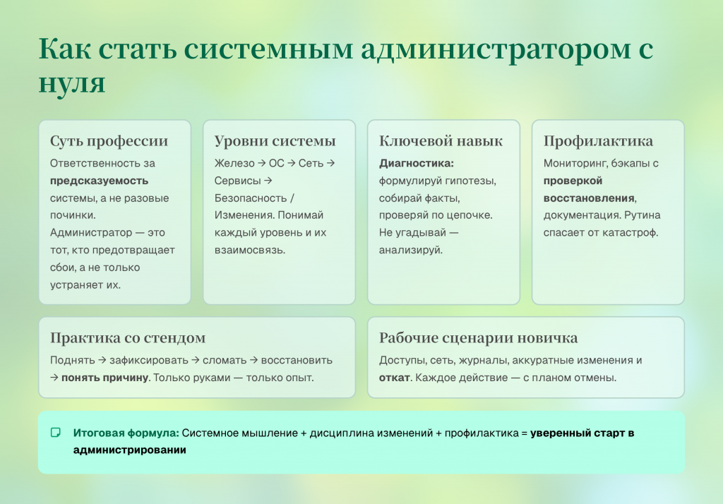 Системный администратор у стойки с сервером и ноутбуком проверяет мониторинг и сетевые показатели в спокойной рабочей обстановке.