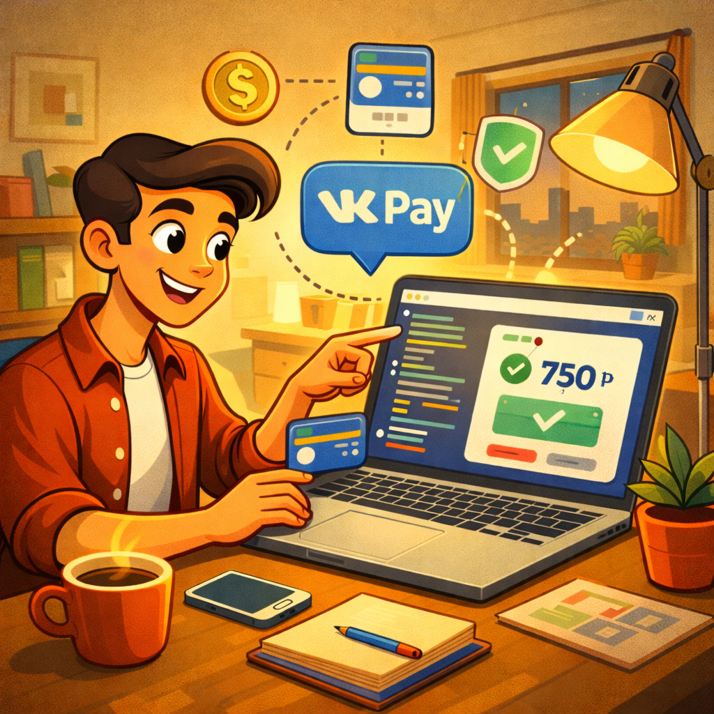 Схема взаимодействия мини-приложения VK: фронтенд связан с VK Bridge, далее с VK API и сервером, стрелки показывают контекст и ответы.