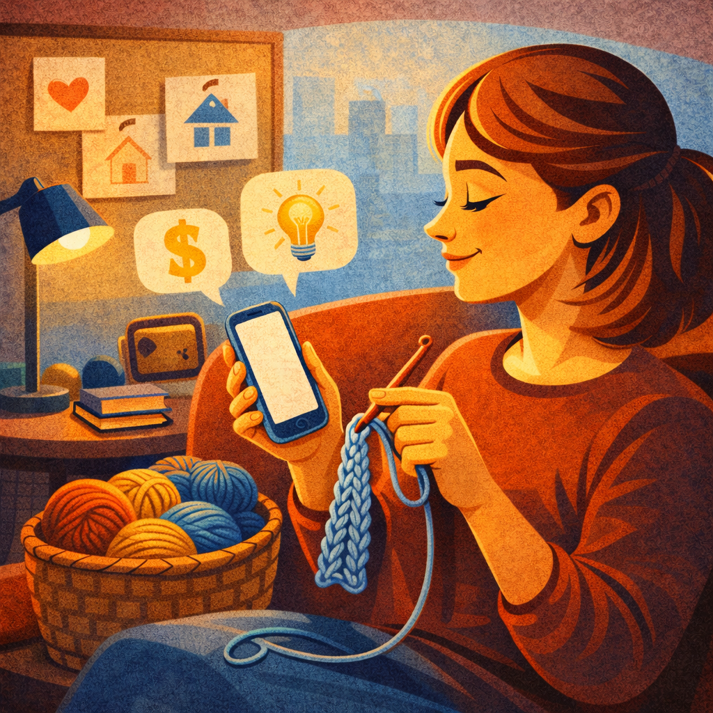 Готовое вязаное крючком изделие после блокировки лежит на ровной поверхности: видны аккуратные края и швы, рядом — крючок, сантиметровая лента и паровой утюг на безопасном расстоянии.