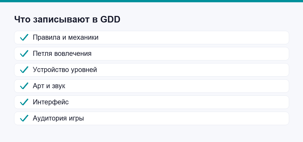Что записывают в GDD: правила, петля, уровни, арт, звук и интерфейс