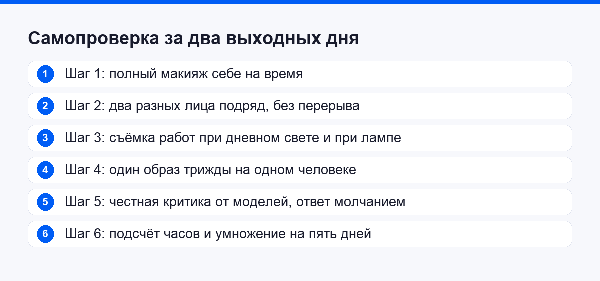 Самопроверка за два выходных дня