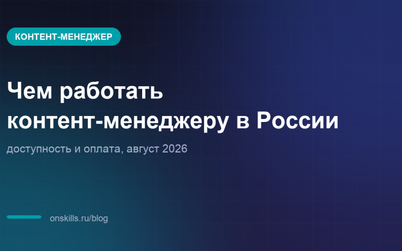 Обложка: чем работать контент-менеджеру в России в 2026