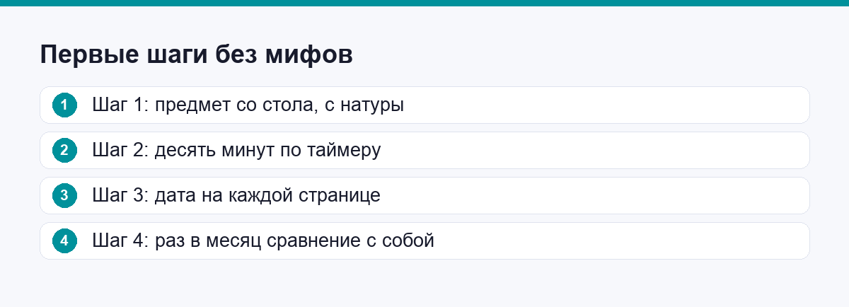 Первые шаги в скетчинге без оглядки на мифы