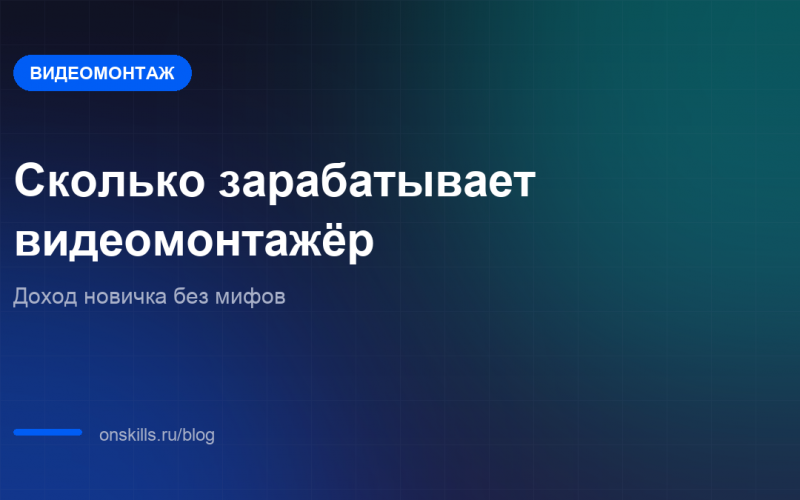 Сколько зарабатывает видеомонтажёр и с каких заказов начинают новички