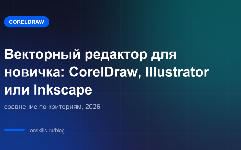 Обложка: сравнение векторных редакторов CorelDraw, Illustrator и Inkscape для новичка
