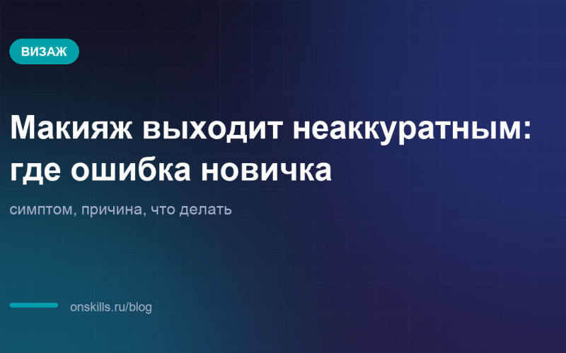 Обложка статьи: Макияж выходит неаккуратным: где ошибка новичка
