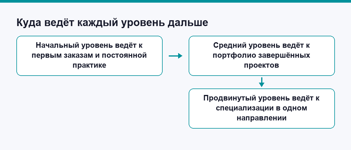 Куда ведёт каждый уровень: следующий шаг после освоения направления
