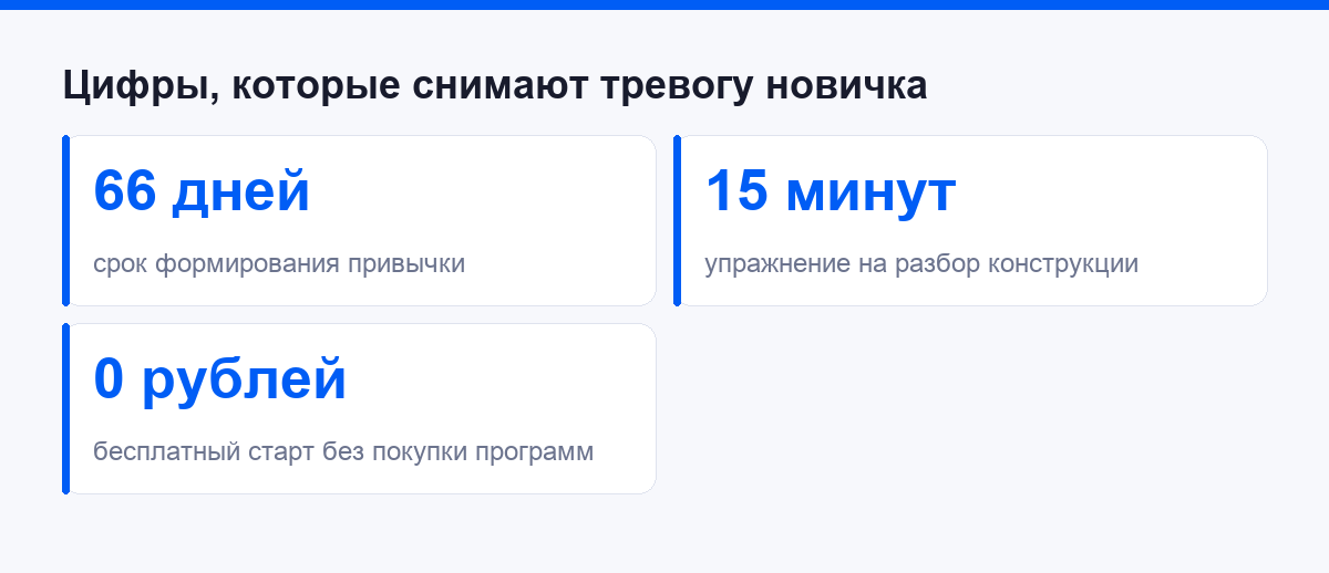 Цифры, которые снимают тревогу новичка