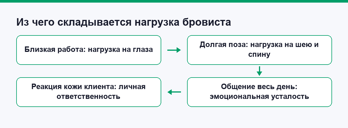 Из чего складывается нагрузка бровиста