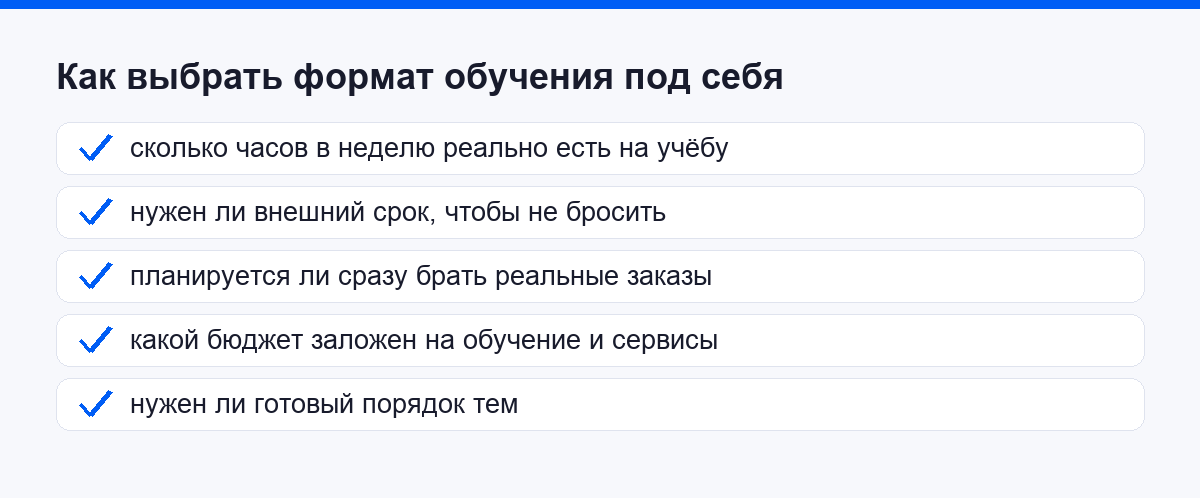 Чек-лист: как выбрать формат обучения логистике под себя