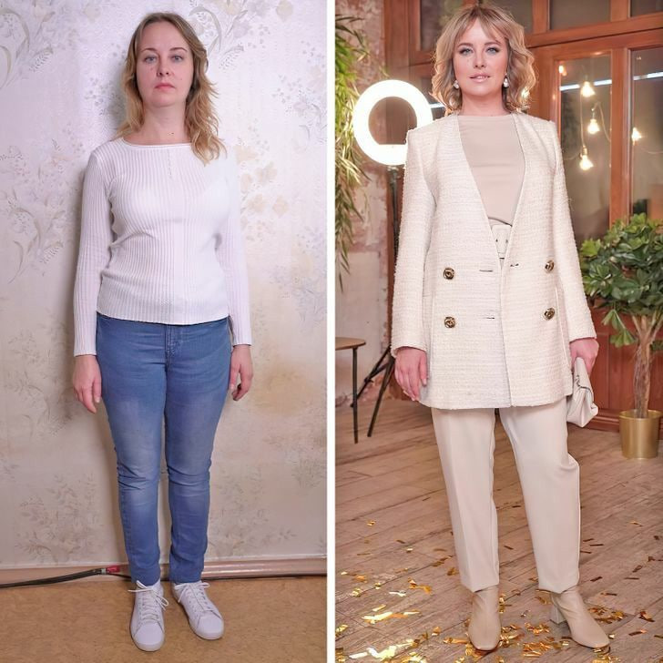 До: случайный стиль
После: гармоничный образ